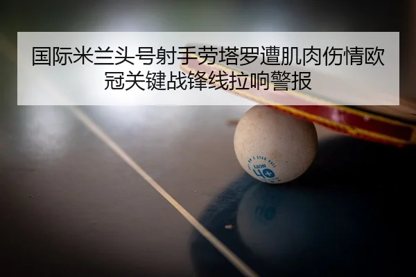 国际米兰头号射手劳塔罗遭肌肉伤情欧冠关键战锋线拉响警报